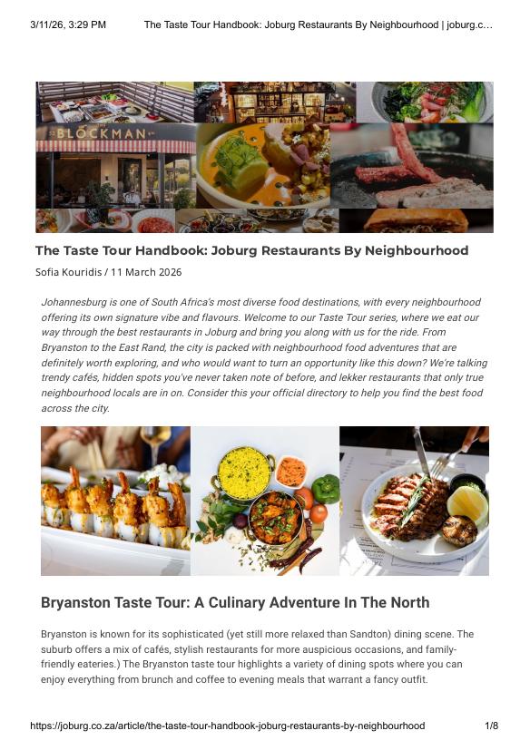 Taste Tour